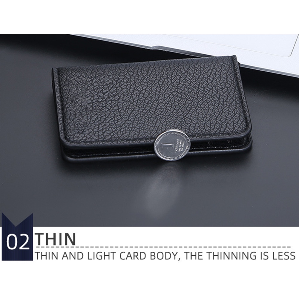 Pu Ví Da Đựng Thẻ 6 Ngăn Có Nam Châm