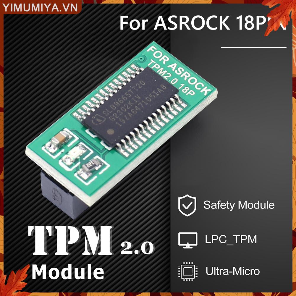 ☼Yimumiya ☼ Mô-đun Bảo Mật mini tpm 2.0 Cho asus / asrock / gigabyte / msi