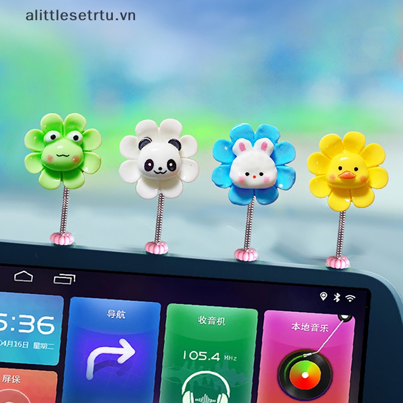 Alittlesetrtu Hoa Lắc Đầu Trang Trí Nội Thất Xe Hơi Dễ Thương vn