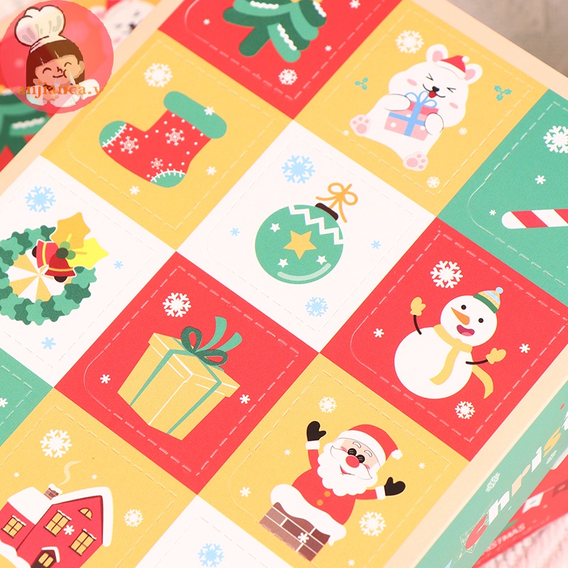 Yanca Set 1 / 5 Hộp Quà Giáng Sinh 2024 12 Ô Có Hộp Lịch Đếm Ngược diy Có Ngón Tay Làm Quà Tặng Giáng Sinh Năm Mới vn