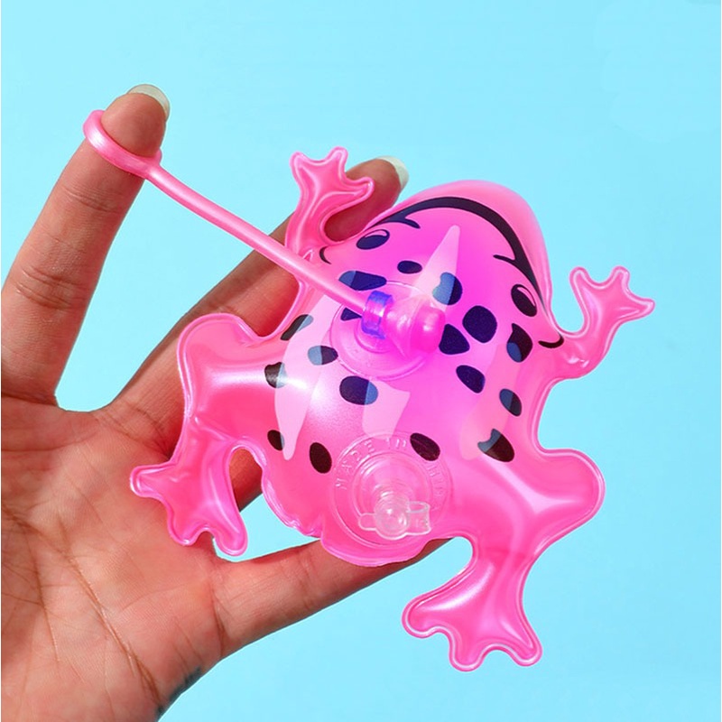 Đồ Chơi Bơm Hơi Hình Chú Ếch Hoạt Hình mini Bằng pvc