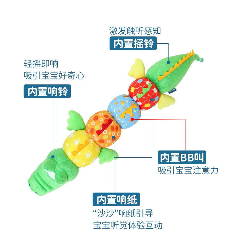 Đồ Chơi Nhồi Bông Đo Chiều Cao Hình Sâu Bướm Có Thước Đo Dành Cho Trẻ Sơ Sinh
