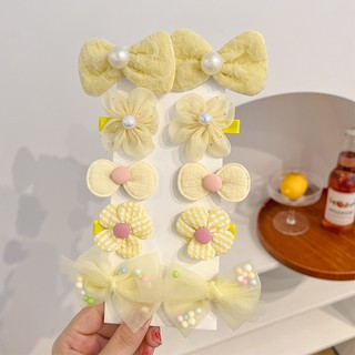 Dây Cột Tóc Co Giãn Đính Nơ Dễ Thương Cho Bé Gái
