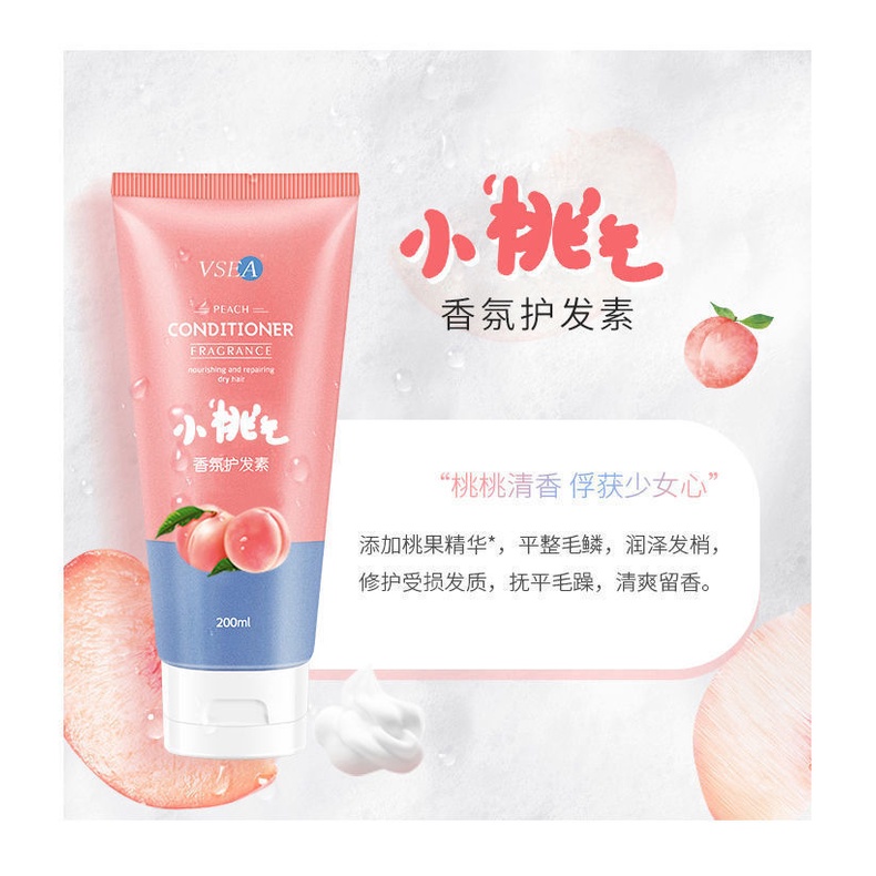 Bộ 3 Dầu Gội Đầu Hương Đào / Đào Mềm Mượt Không Chứa Chất Gàu Lâu Phai Và Hương Thơm Lâu Dài