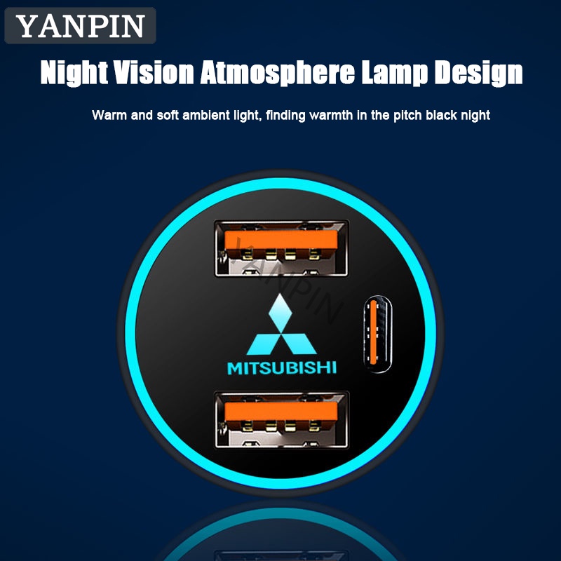 Mitsubishi Bộ Sạc Nhanh 120w Cho Xe Hơi triton lancer xpander asx mirage outlander pajero grandis evo l200 airtrek lancer gt