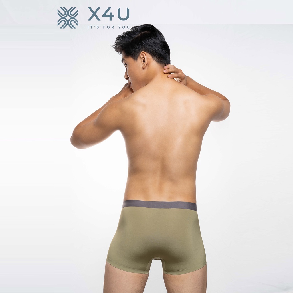 Quần lót nam Boxer x4u thun lụa mịn mát cao cấp NANGEVA ms661