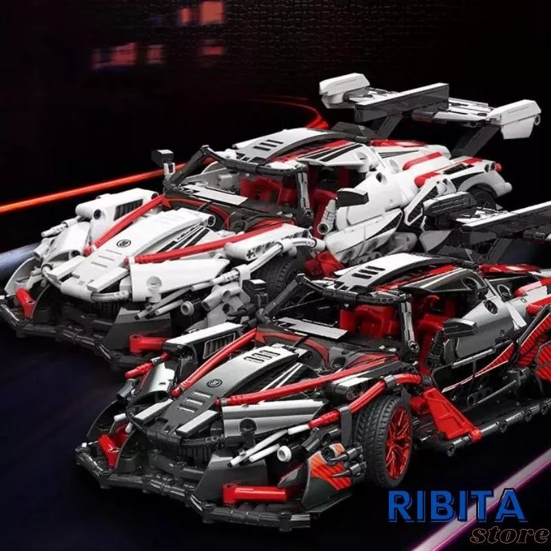 Mô hình lắp ráp kiểu LEGO Siêu xe đua lắp ráp Lamborghini -