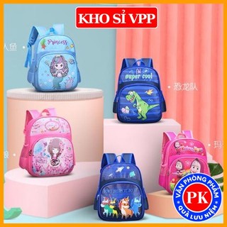 Balo mẫu giáo mầm non cho bé trai và bé gái in hình ngựa Pony Sofia khủng long nhiều màu TE48