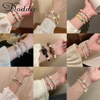 Dodder Vòng Đeo Tay Chuỗi Hạt Đá opal Tự Nhiên Nhiều Màu Hình Bướm Mèo Thỏ Bằng Gốm Sứ Cho Nữ