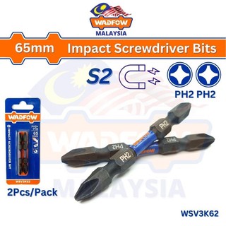 Bộ 2 mũi bắt vít 2 đầu ph2+ph2 65mm wsv3k62 cbqs