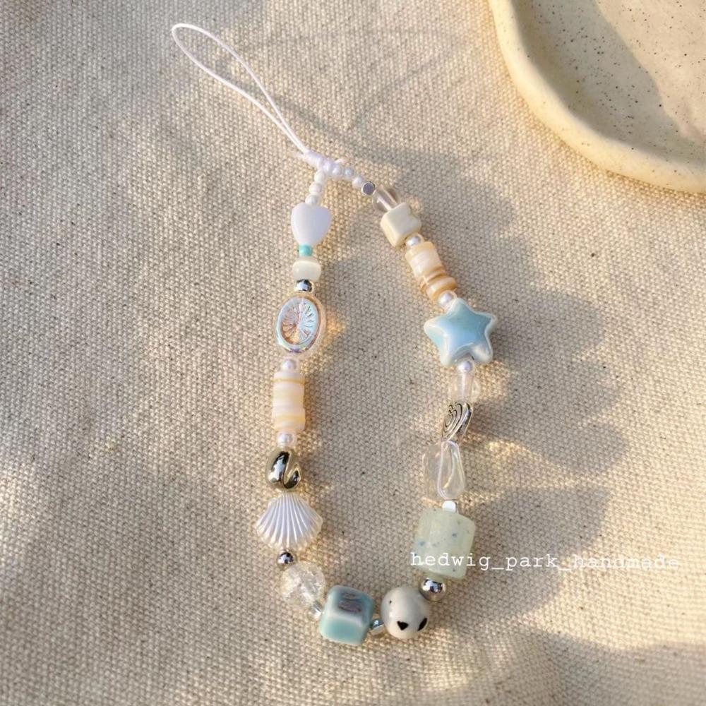 Mmluck Dây Đeo Cổ Tay handmade Hình Hoa Ngôi Sao Biển Mùa Hè Cho Điện Thoại