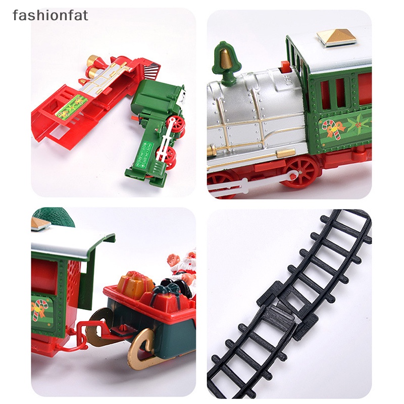 Đồ Chơi Tàu Lửa Điện Tử Trang Trí Cây Thông Noel Khung Đường Ray Xe Lửa Có Đèn Và Nhạc Quà Tặng Giáng Sinh