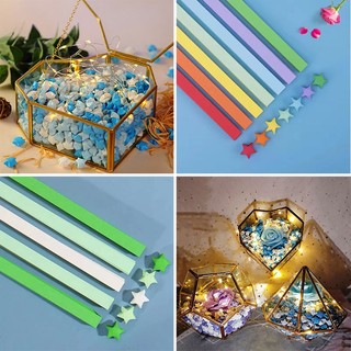 Bộ 540 Ngôi Sao Giấy Xếp Hình origami Nhiều Màu Sắc