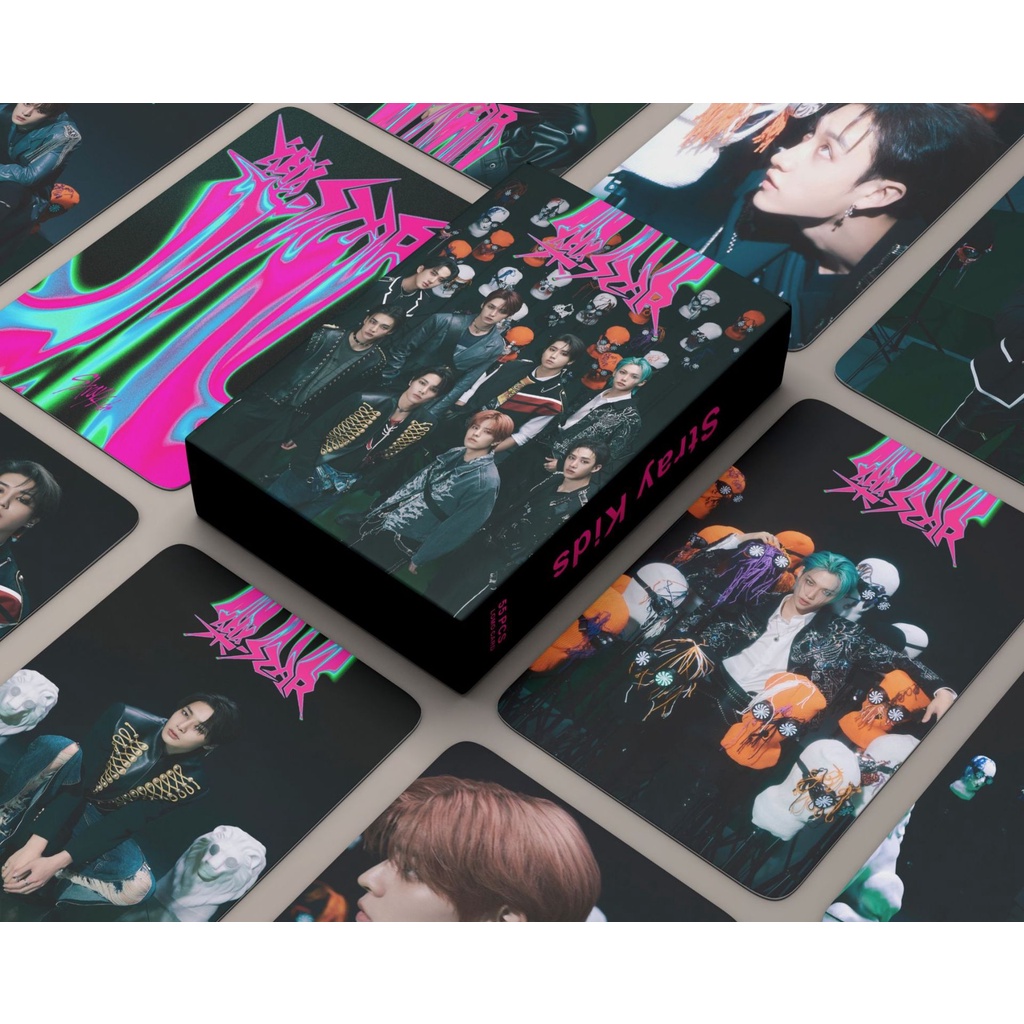 Bộ 55 Thẻ Hình Thần Tượng stray kids - star leave rock star album straykids Hy Junjin Felixbangchan