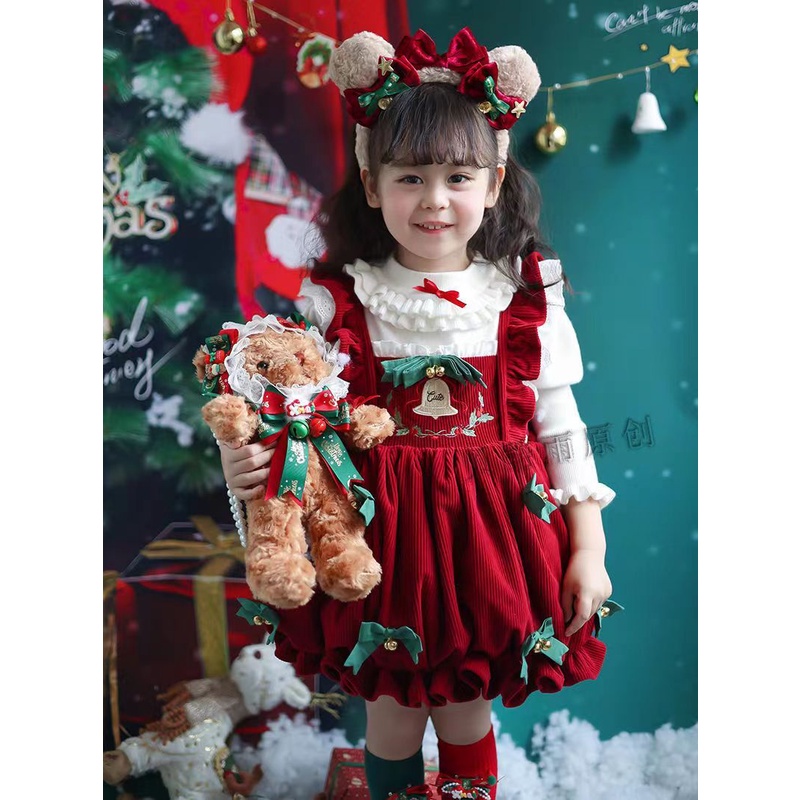 Đầm lolita Thời Trang Thu Đông Xinh Xắn Dành Cho Bé Gái