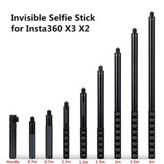 Gậy Selfie vô hình 1,2M 2M 3M cho Insta360 X5 X4 one X3 X2 oner Selfie Stick Bullet Time Bundle Handle cho Insta360 Phụ kiện máy ảnh toàn cảnh DJI