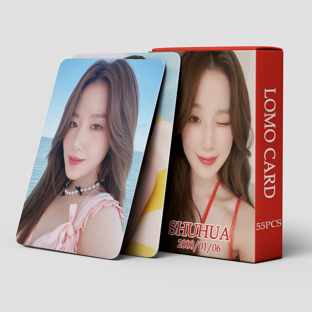 I-DLE Heat I Want That Shuhua Photocard Gidle Lomo Card Postcard 55pcs/box