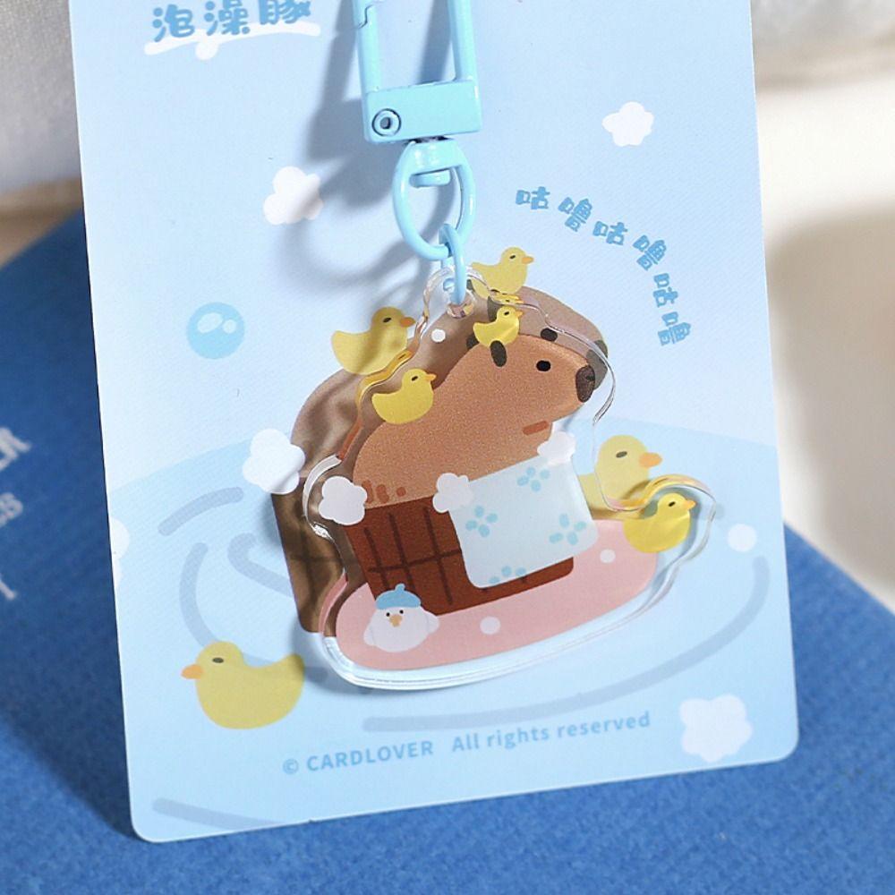 Móc Treo Túi Xách capybara Bằng acrylic Dễ Thương Sáng Tạo