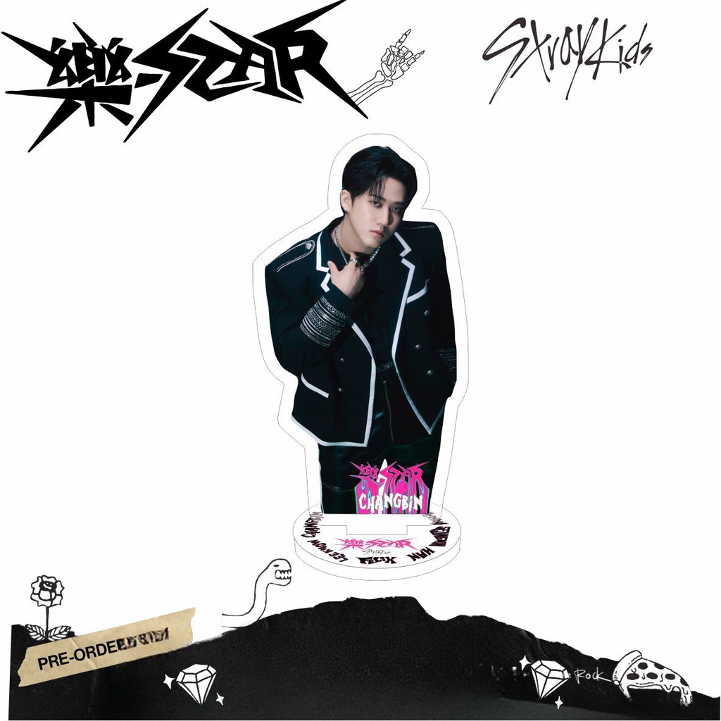 Album Mới kpop stray kids - star Hai Mặt acrylic Trang Trí Bàn Làm Việc