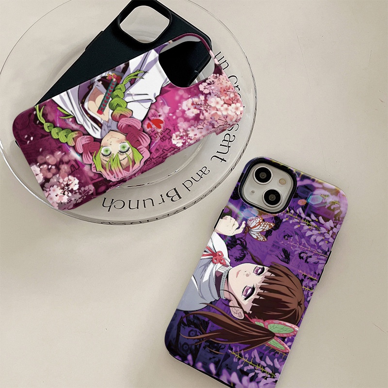 Ôp Điện Thoại Silicon Dẻo Họa Tiết Hoạt Hình demon slayer Cho iphone 15 14 13 12 11 pro max xr x xs 7 8 plus Ốp
