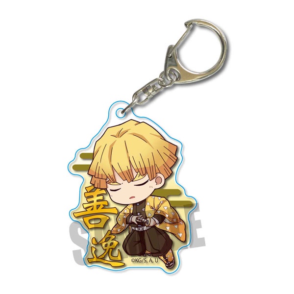 Móc khóa Zenitsu Muichiro Demon Slayer: Kimetsu no Yaiba Phụ kiện trang trí túi xách Balo