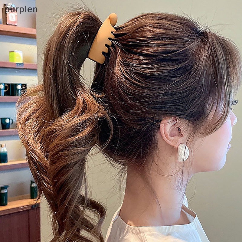 Kẹp Tóc Đuôi Ngựa Màu Trơn Thời Trang Cho Nữ