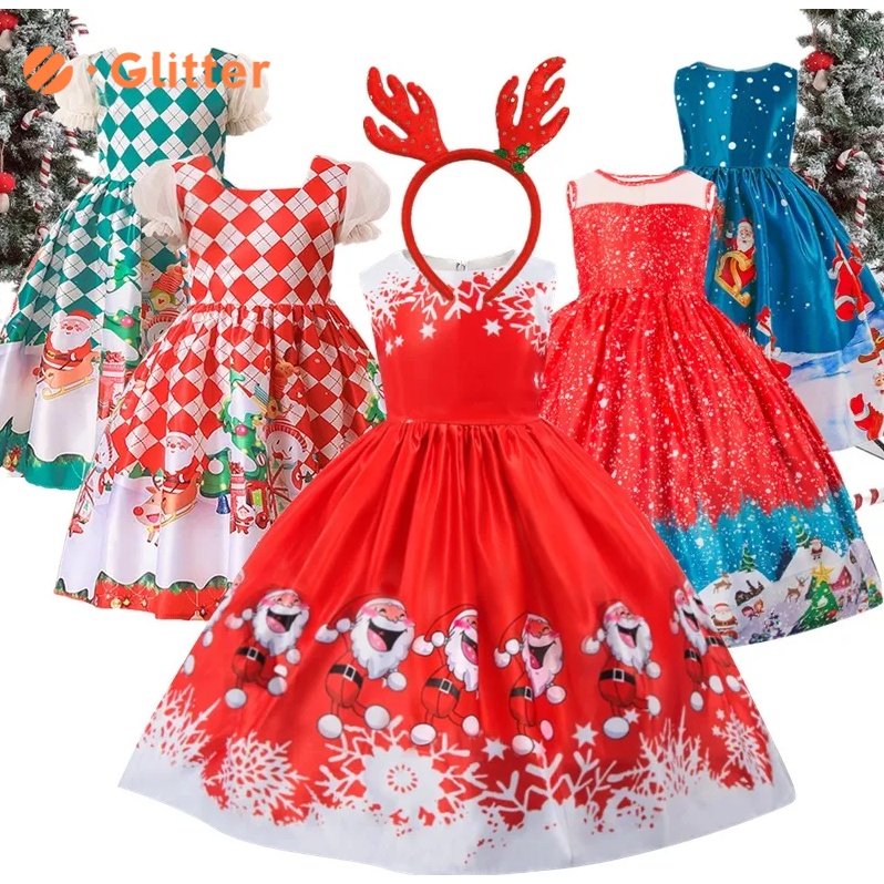 Trang Phục Hóa Trang Công Chúa Người Tuyết / Ông Già Noel Nhân Dịp Giáng Sinh Năm Mới Cho Bé Gái