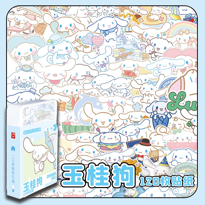Sanrio Pochacco Kuromi Hello Kitty Pom Pom Purin Melody Sticker Phone Luggage Laptop Decor Stickers