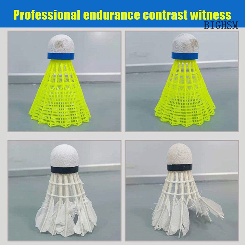 1 Quả Cầu Lông Chất Liệu Nhựa nylon Bền Màu Vàng Trắng skk