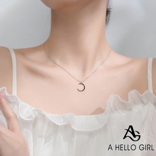 A hello girl Vòng cổ Mặt Hình Mặt Trăng Thời Trang Dành Cho Nữ