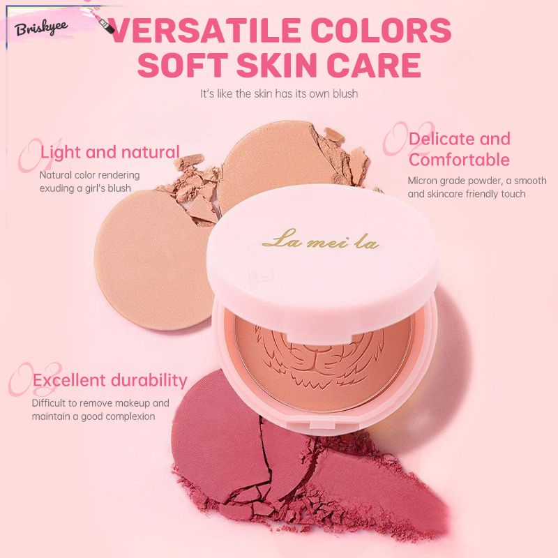 BriskyeeBảng má hồng làm sáng da tự nhiên cho người mới bắt đầu