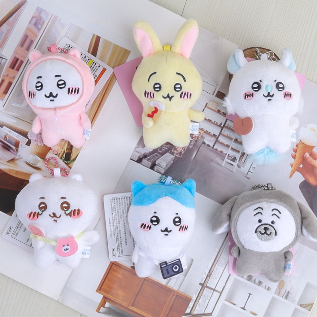 Búp bê nhồi bông hình nhân vật Chiikawa Usaki đang ngồi 10cm