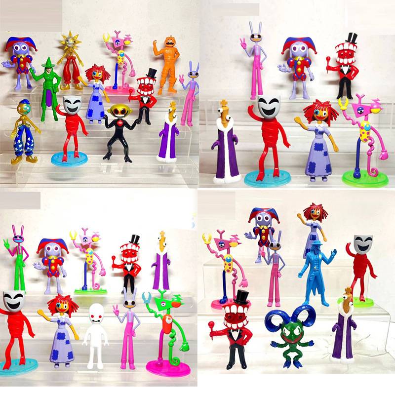 Ye Set 12 Mô Hình Đồ Chơi Nhân Vật Rạp Xiếc Kỹ Thuật Số Trong Phim "the amazing" Làm Quà Tặng Cho Bé