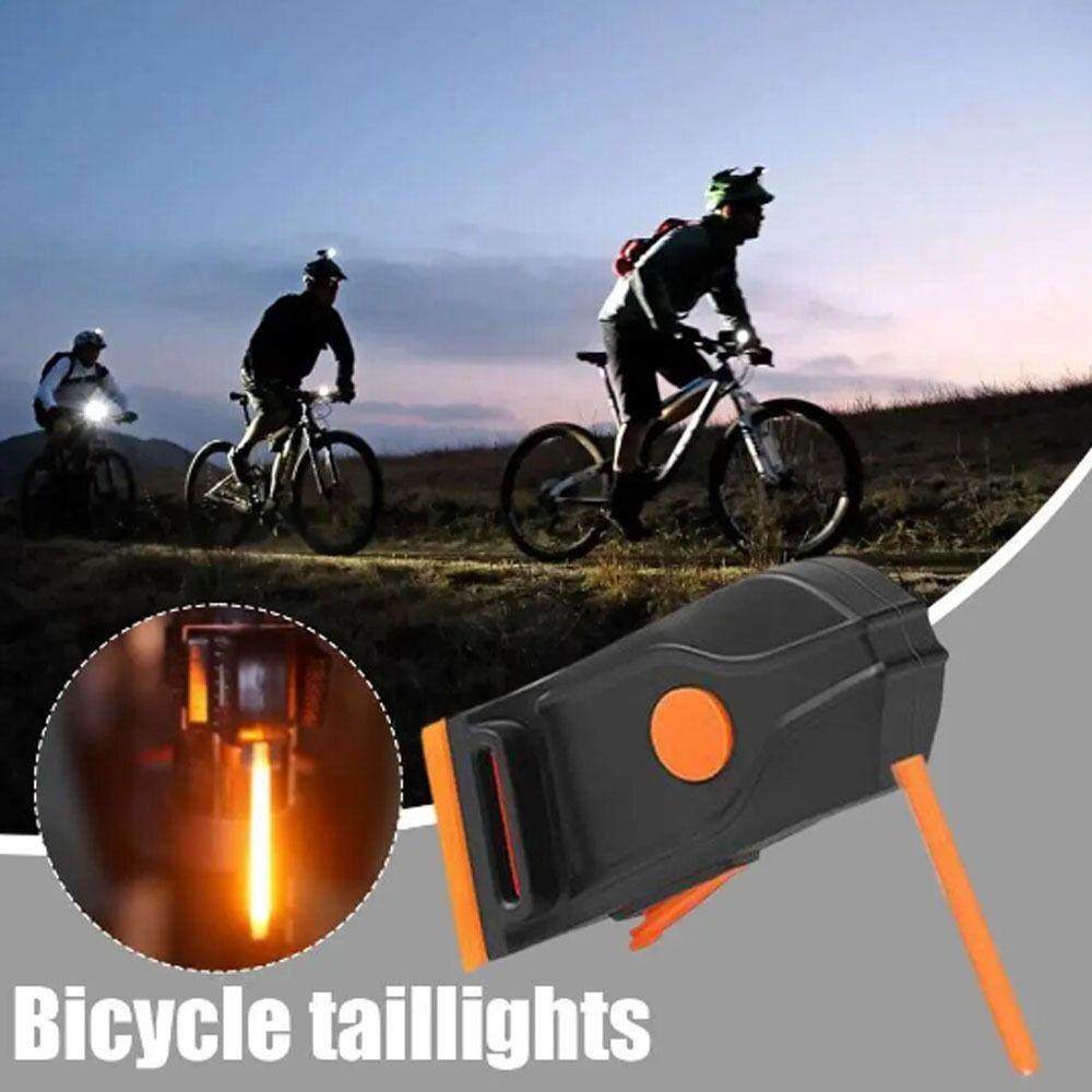 Đèn led Gắn Đuôi Xe Đạp Bằng Nhựa Siêu Sáng Kèm Sạc usb Tiện Dụng