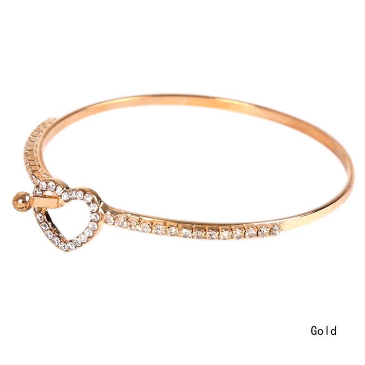 Niceme Vòng Tay pandora Bạc 925 Hình Trái Tim Đính Đá Lấp Lánh Có Thể Điều Chỉnh