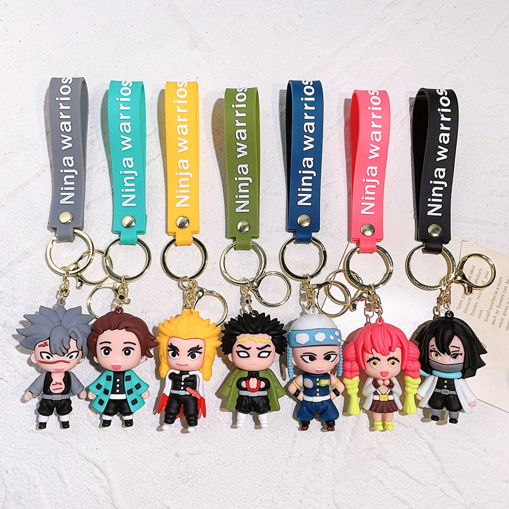 Móc Khóa Mô Hình Nhân Vật tanjiro rengoku Phim demon slayer