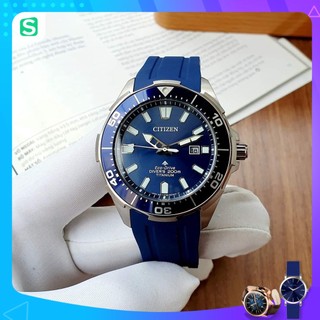 Đồng hồ chính hãng nam Citizen Eco-drive Titanium BN0201-02M phiên bản thợ lặn - Máy pin - Kính cứng