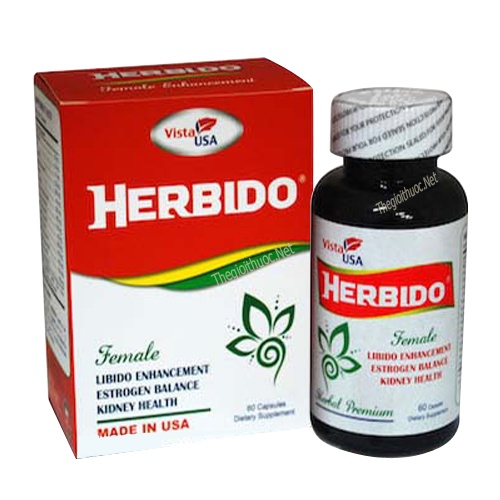 Herbido giúp bổ thận, hỗ trợ tăng nội tiết tố nữ, giúp cải thiện sinh lý nữ