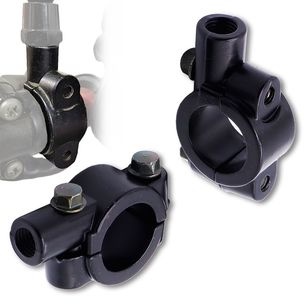 1 Bộ Giá Đỡ Gương Chiếu Hậu Bằng Nhôm Kích Thước 8mm 10mm Chuyên Dụng Cho Xe Máy / scooter atv