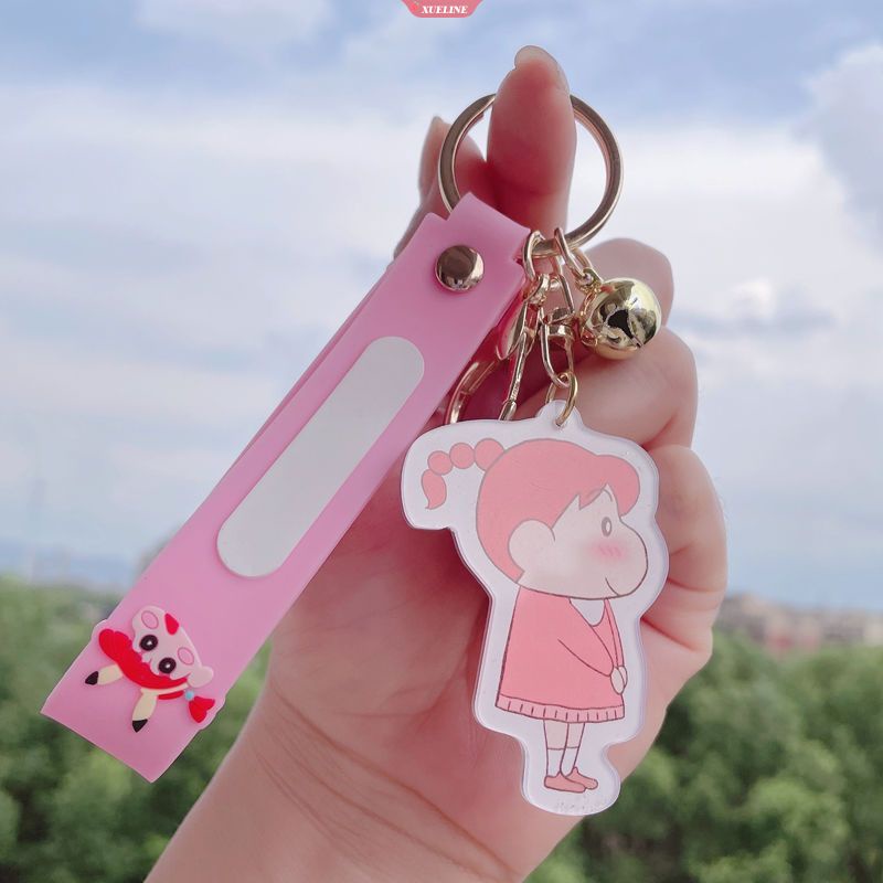 Móc Khóa Hình Cậu Bé Bút Chì shin-chan Bằng acrylic Dễ Thương Cho Cặp Đôi