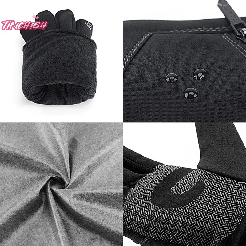 Găng Tay Lái Xe Máy Mùa Đông Lạnh Không Thấm Nước Giữ Ấm Thể Thao Ngoài Trời Cho Nam Và Nữ