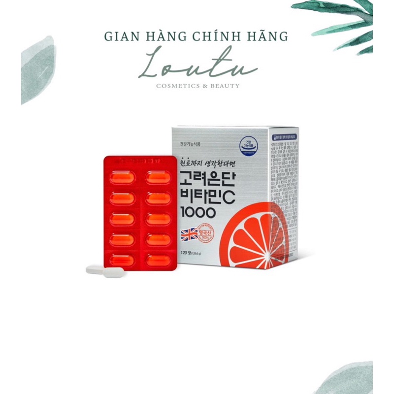 Vitamin C và vitamin C + D EUNDAN 1000mg hộp 120v  tăng cường sức đề kháng