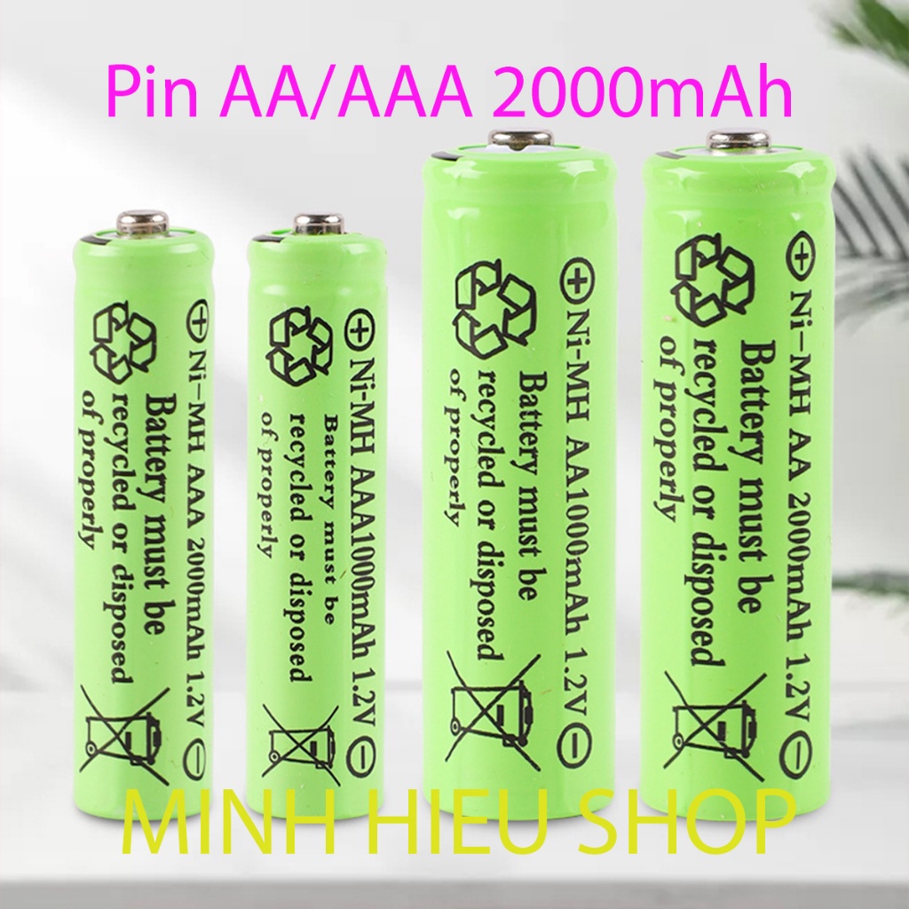 Pin Sạc Loại AAA/AA 600/700/2000/3800mAh, Sạc pin chuyên dụng   Hàng Mới Chuyên Dùng Đồ Chơi - Đèn Pin Thiết bị điện