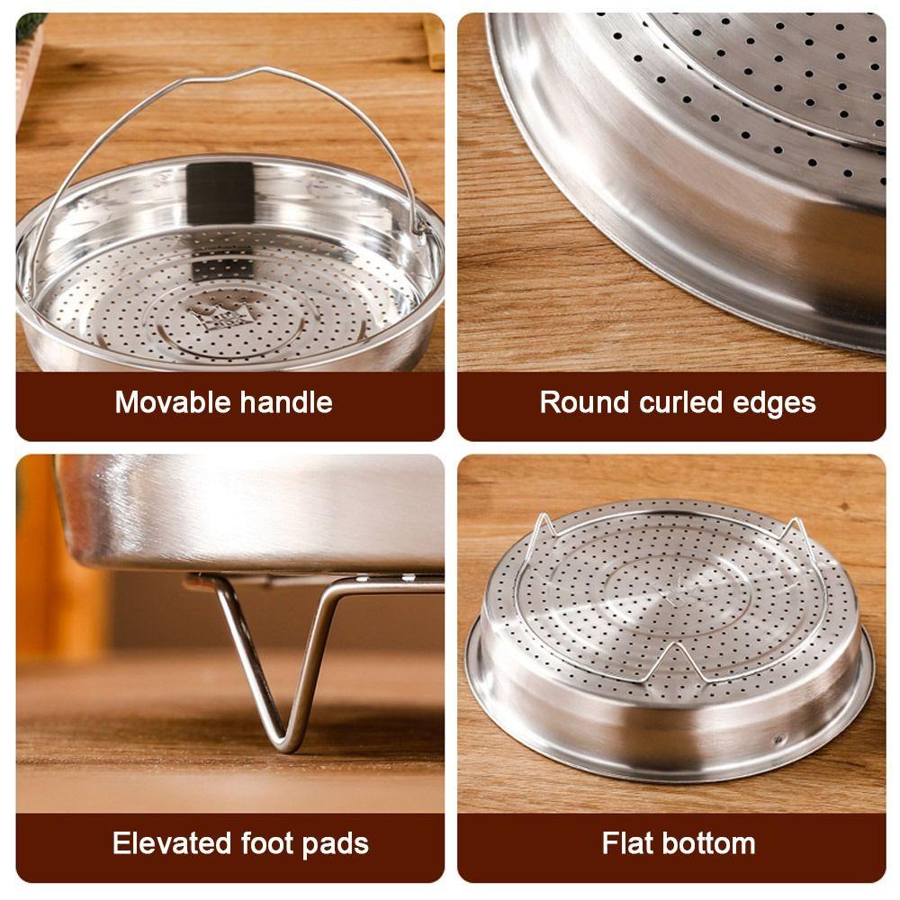 FASHYUNER Giá Hấp Thức Ăn Bằng Thép Không Gỉ 304 Có Tay Cầm Siêu Bền