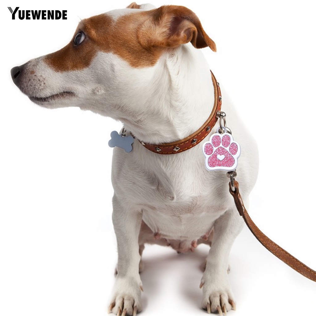 Thẻ id Đeo Cổ Cún Cưng Hình Dấu Chân Đáng Yêu ye.b