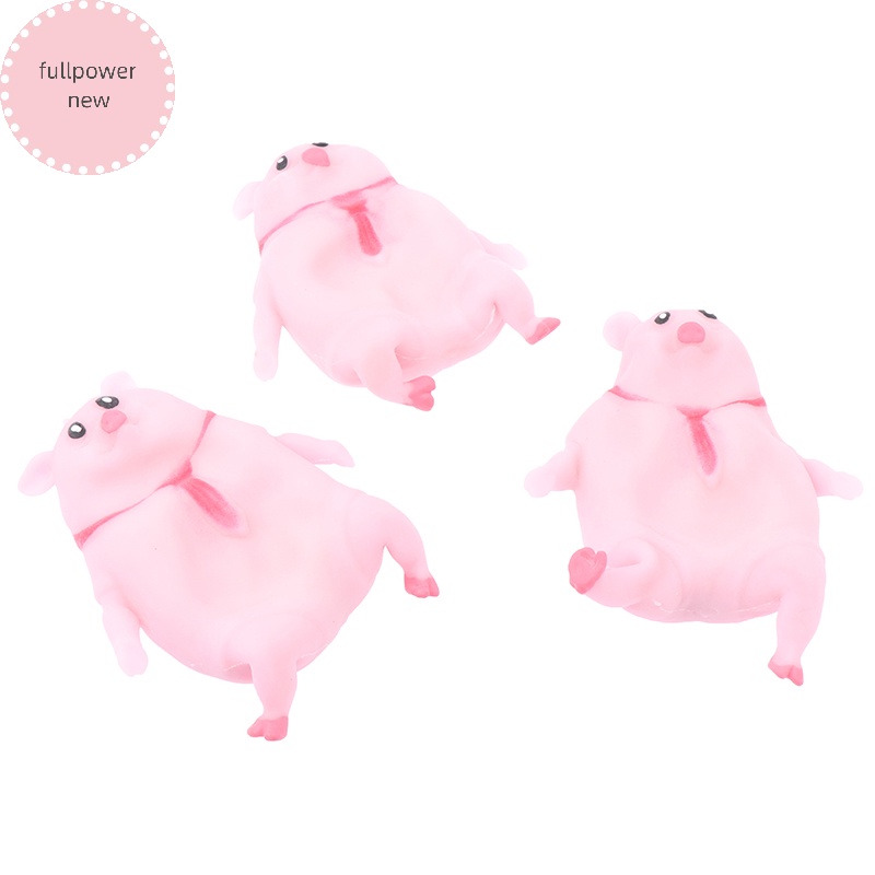 Fullpowernew Đồ Chơi Nắn Bóp Đàn Hồi Giảm stress Hình Chú Heo Hồng