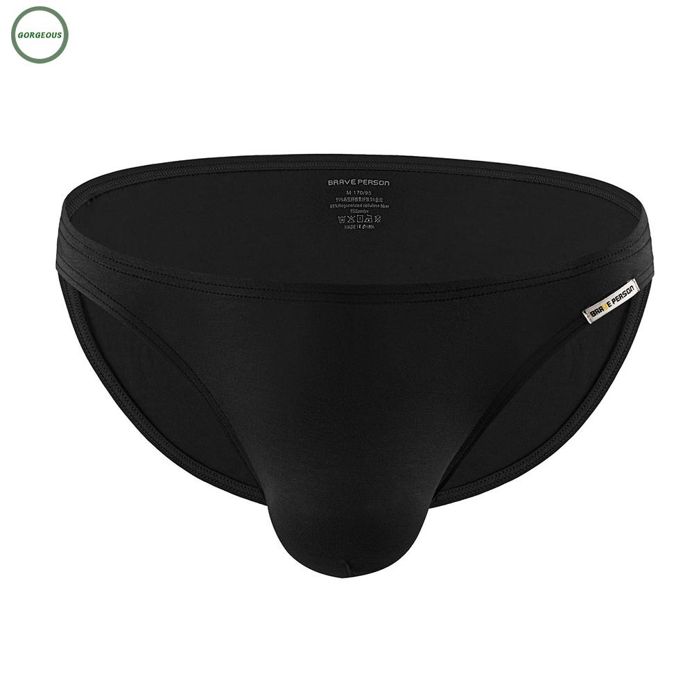 New Coming~Attractive Men's Briefs Underwear Solid Color Breathable Pouch Panties#Home Essentialses