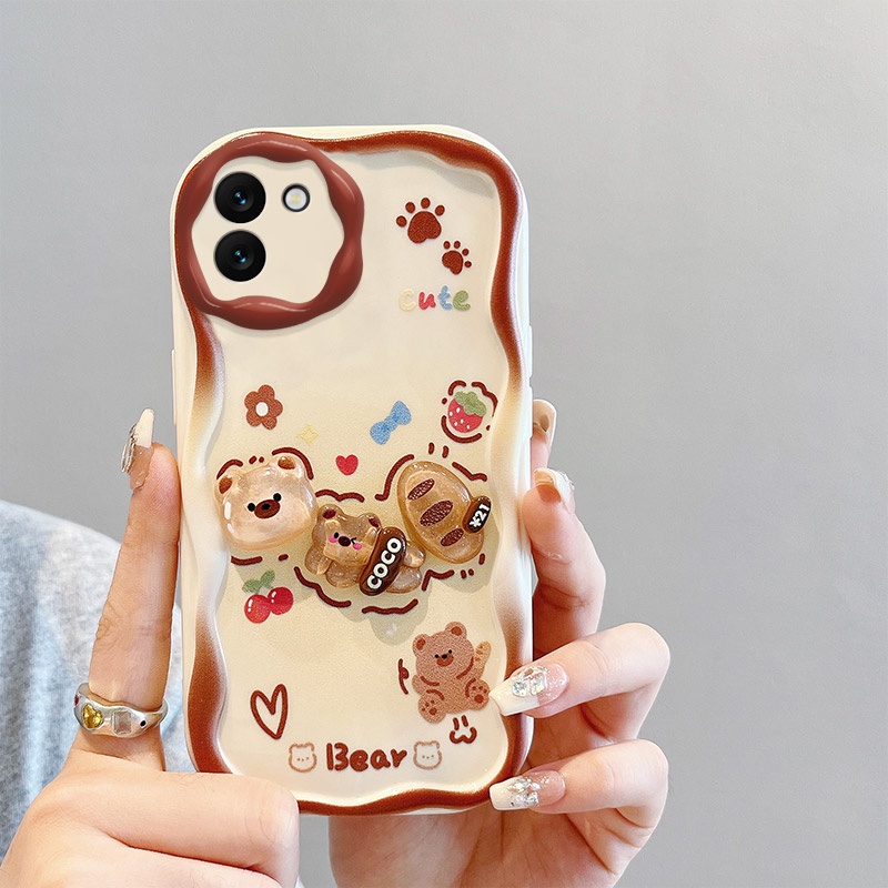 Ốp lưng Samsung Galaxy A03 Ốp Điện Thoại tpu Hình Gấu Bánh Mì Cho samsung galaxy a03 samsung a03