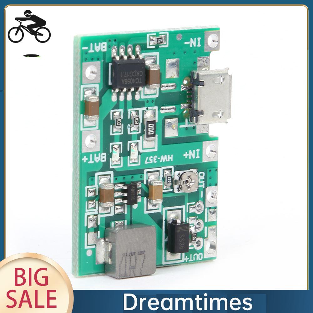 Mô-đun Sạc Pin li-ion 18650 li-ion 1.vn 3.7v 9v 5v Có Thể Điều Chỉnh