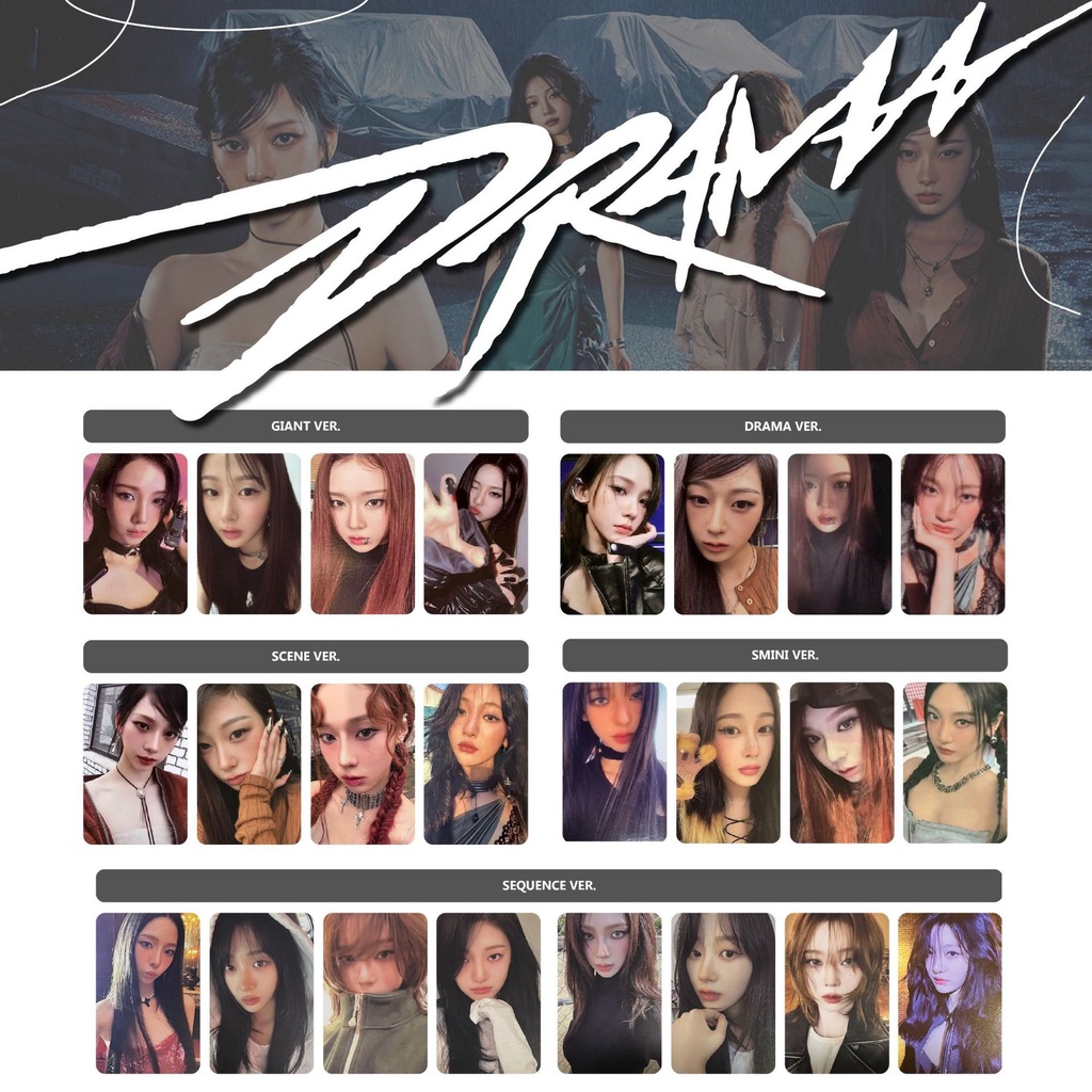 Album Ảnh Nhóm Nhạc kpop aespa 4th Thẻ